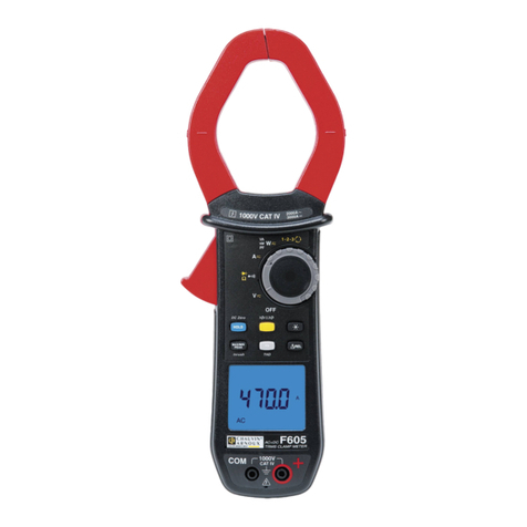 Chauvin Arnoux F605 Start guide