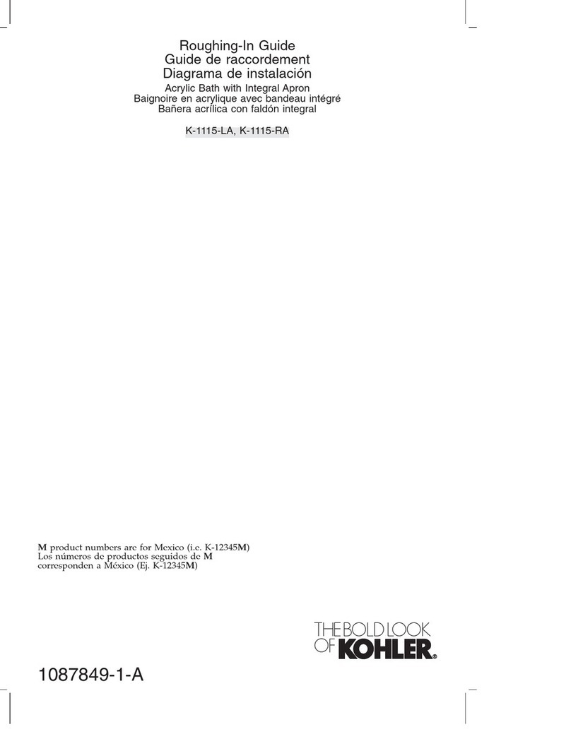 Kohler Windward K-1115-LA Quick start guide
