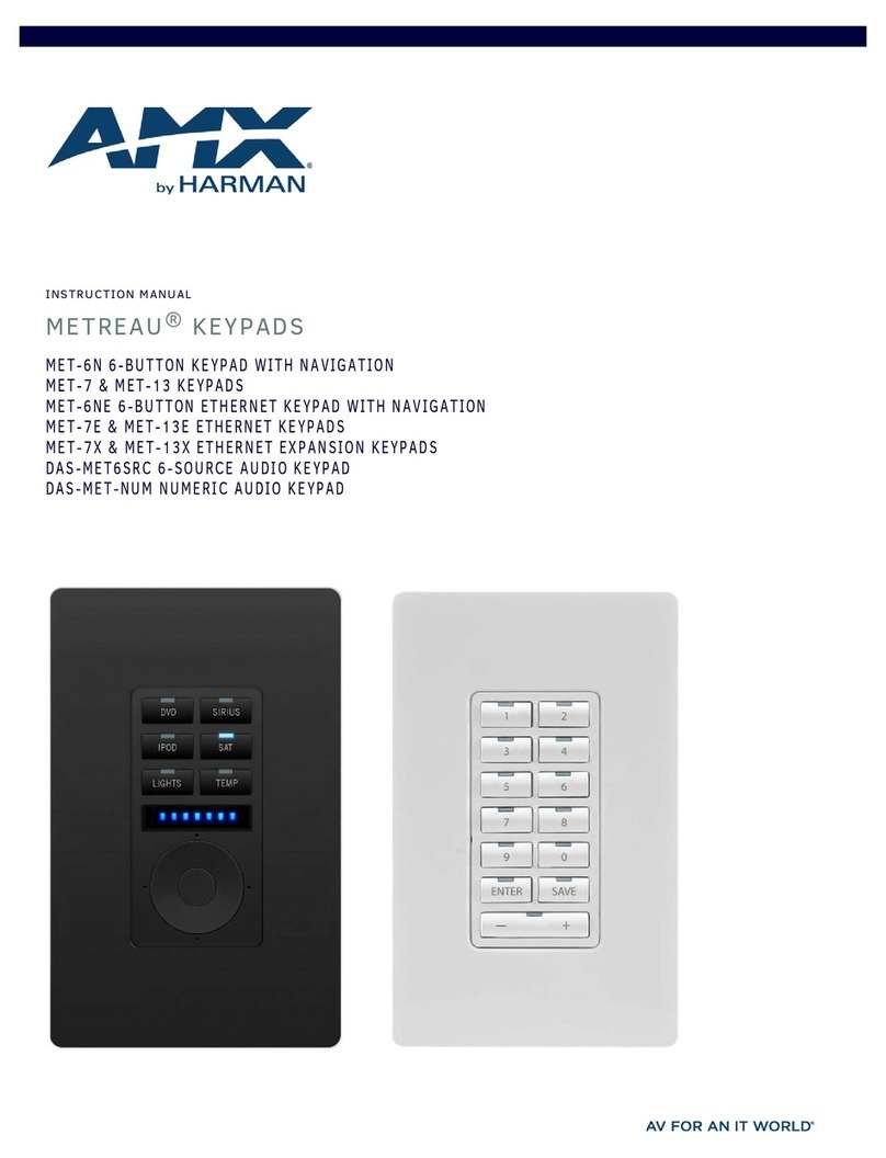 Harman AMX MET-6N User manual