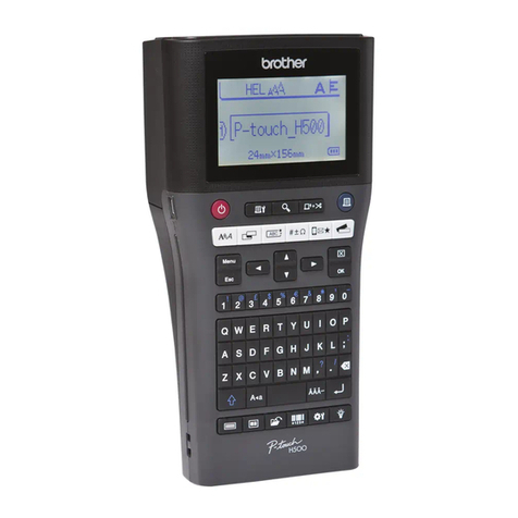 Brother PT-H500 user guide