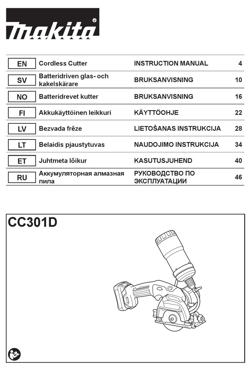 Makita CC301DZ instruction manual
