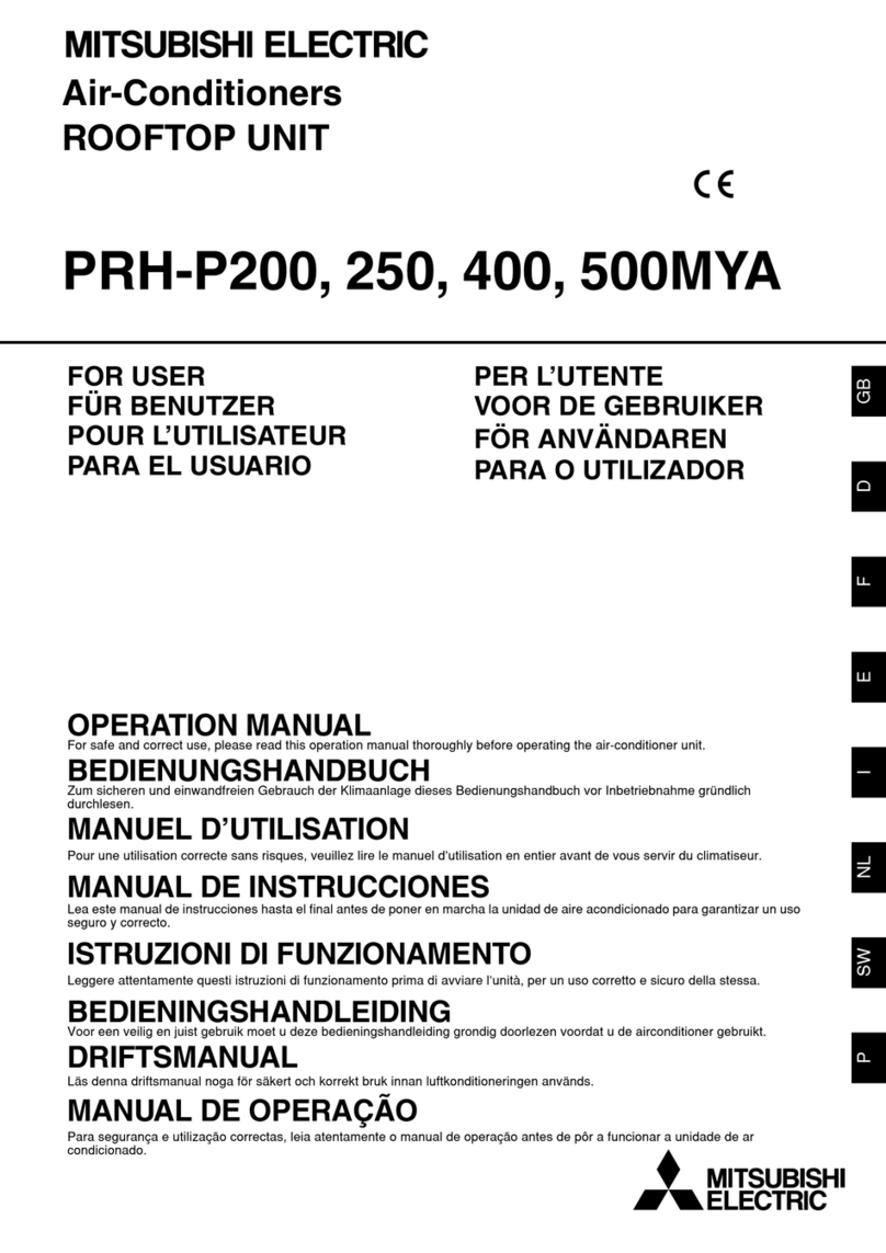 Mitsubishi Electric PRH-500MYA User manual