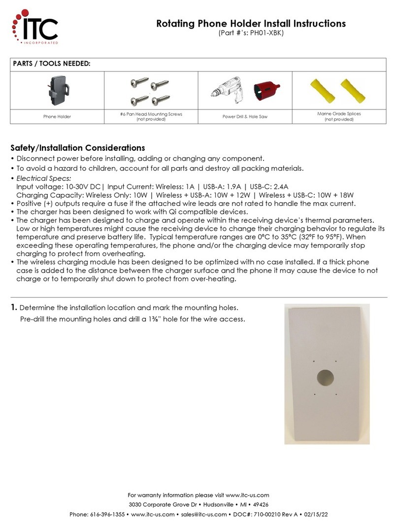 ITC PH01-XBK Install instructions