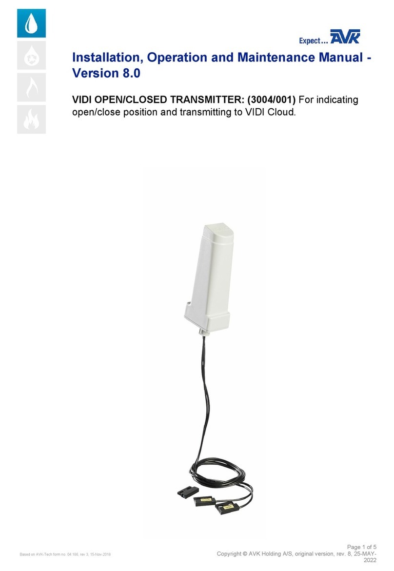 AVK 3004/001 Installation, operation and maintenance manual