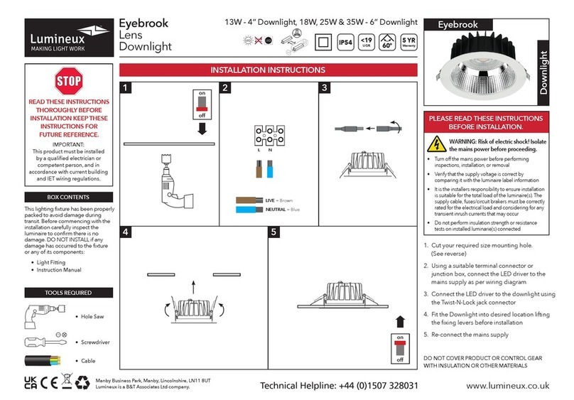 Lumineux Eyebrook User manual