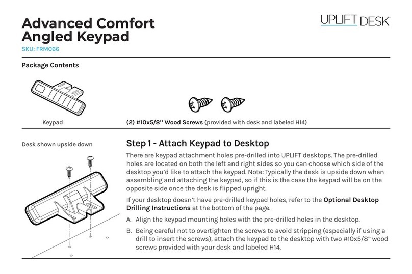 Uplift Desk FRM066 quick start guide
