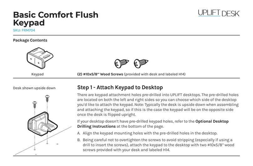 Uplift Desk FRM704 User manual Uplift Desk FRM704 User manual