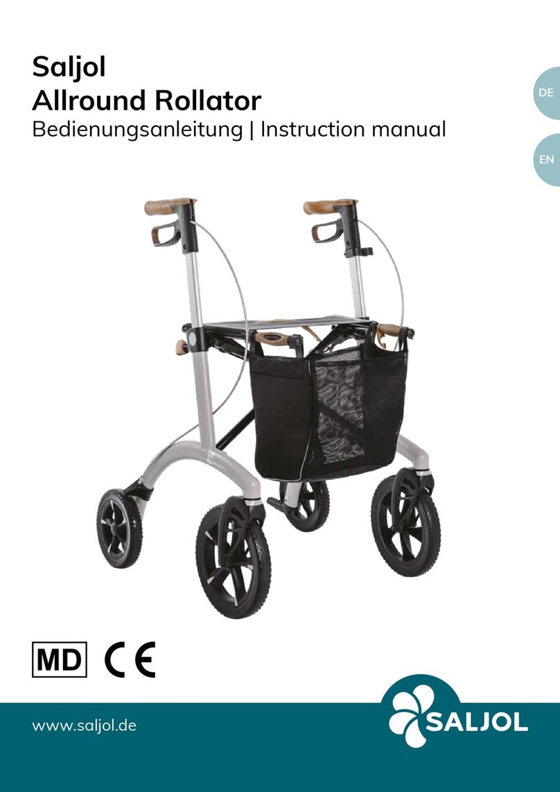 SALJOL Allround Rollator instruction manual SALJOL Allround Rollator instruction manual