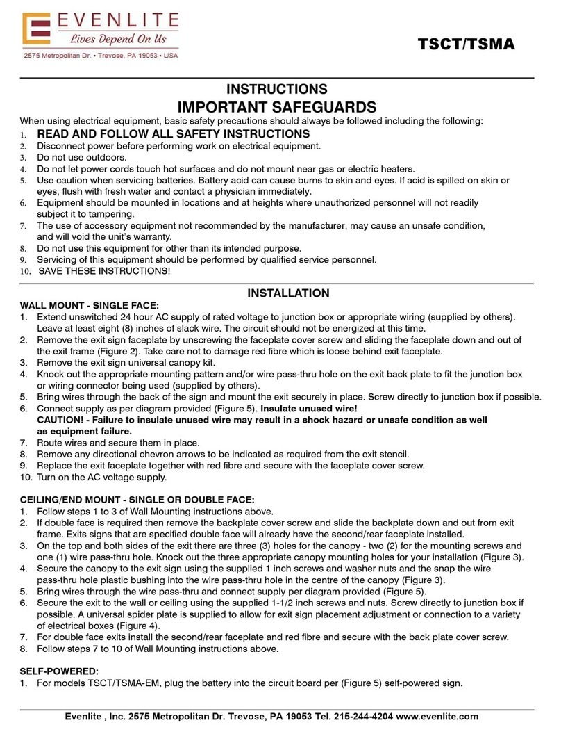 Evenlite TSCT instructions