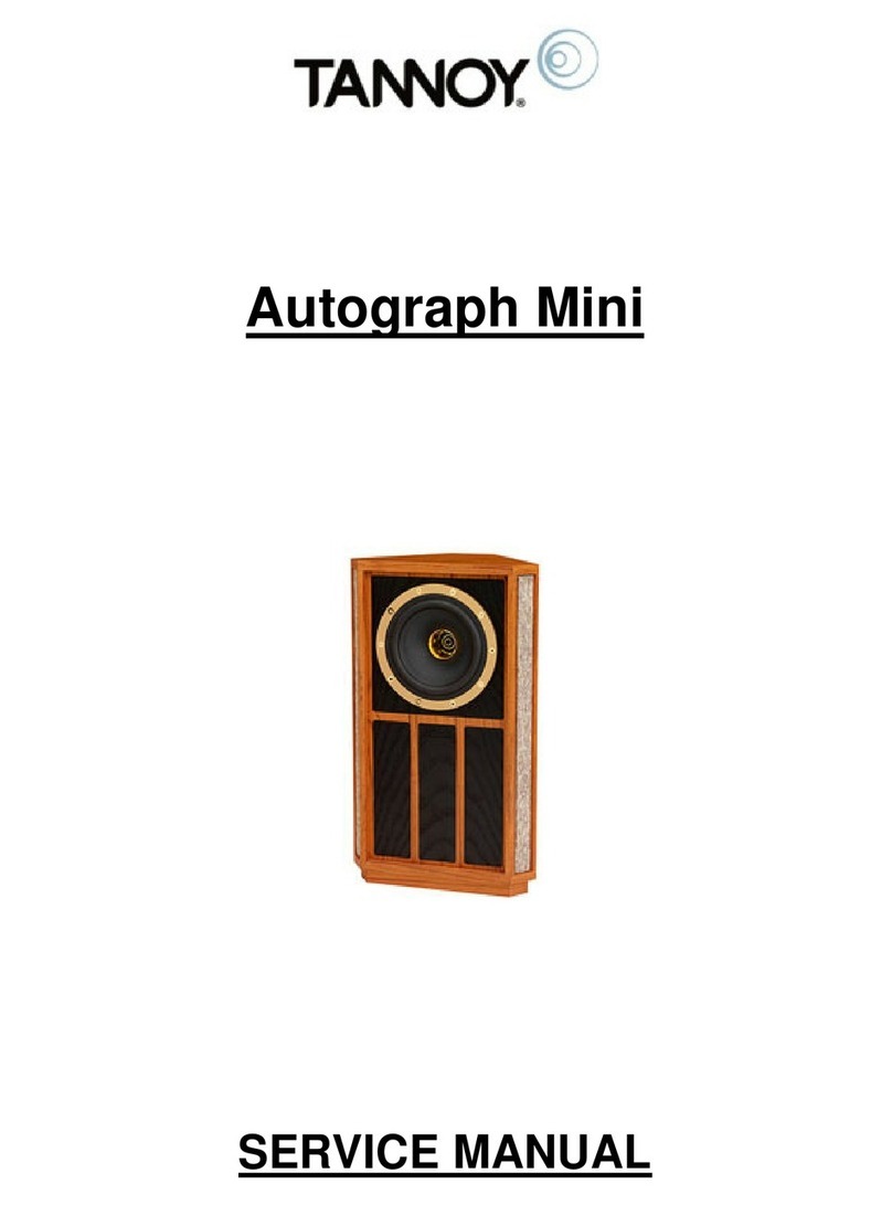 Tannoy Autograph Mini User manual