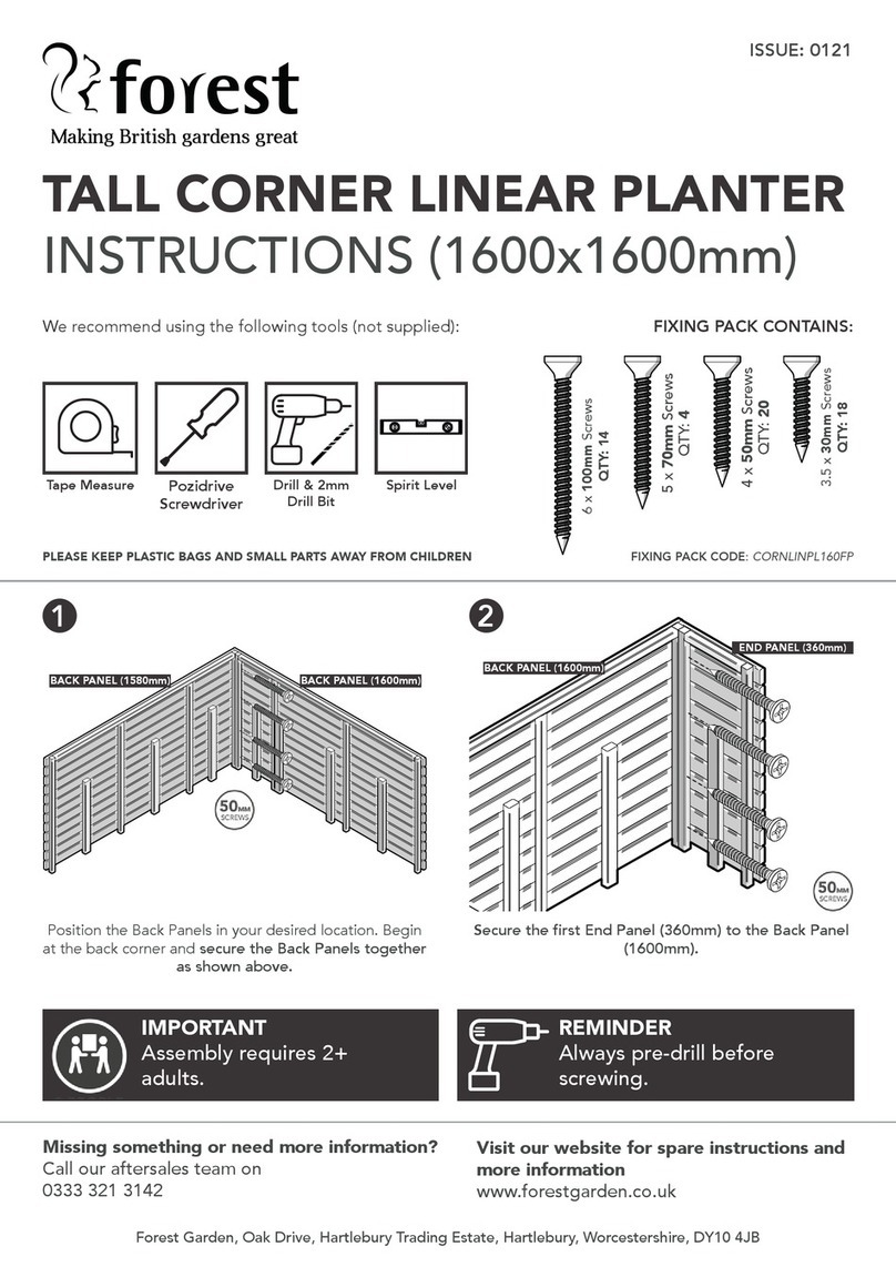 Forest CORNLINPL160 instructions Forest CORNLINPL160 instructions