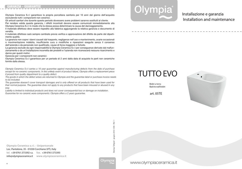 Olympia TUTTO EVO 05TE Instruction Manual Olympia TUTTO EVO 05TE Instruction Manual