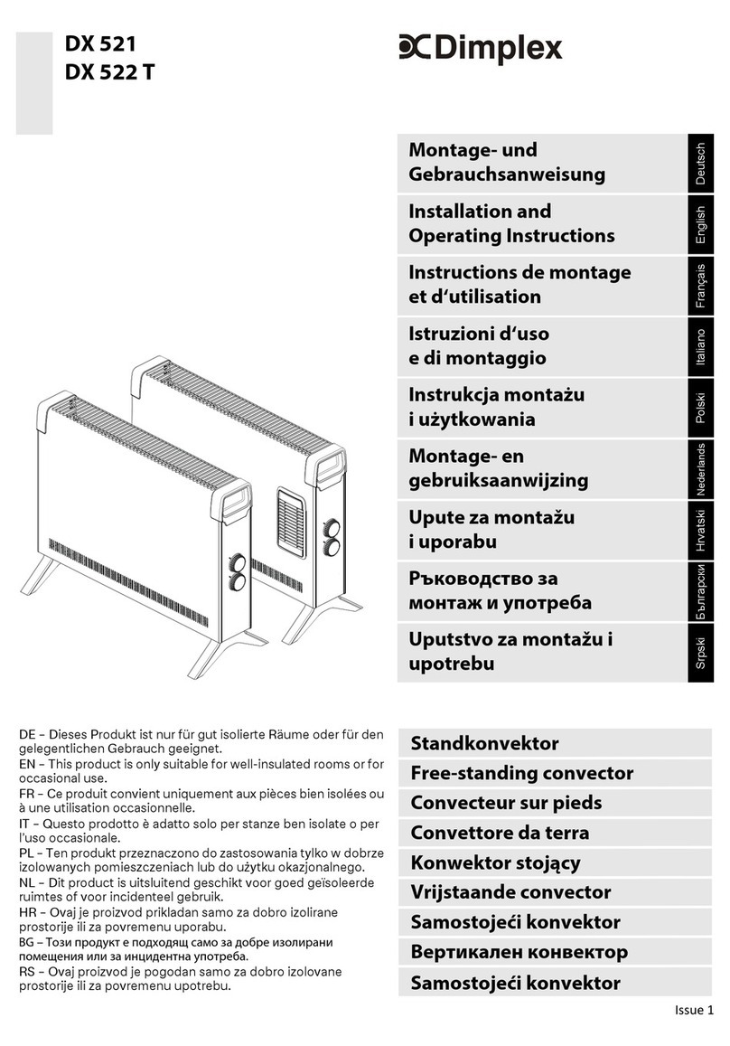 Dimplex DX 521 User manual