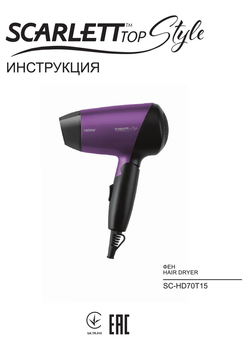 Scarlett TOP Style SC-HD70T15 instruction manual