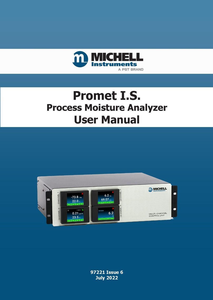 PST Michell Instruments Promet I.S. User manual