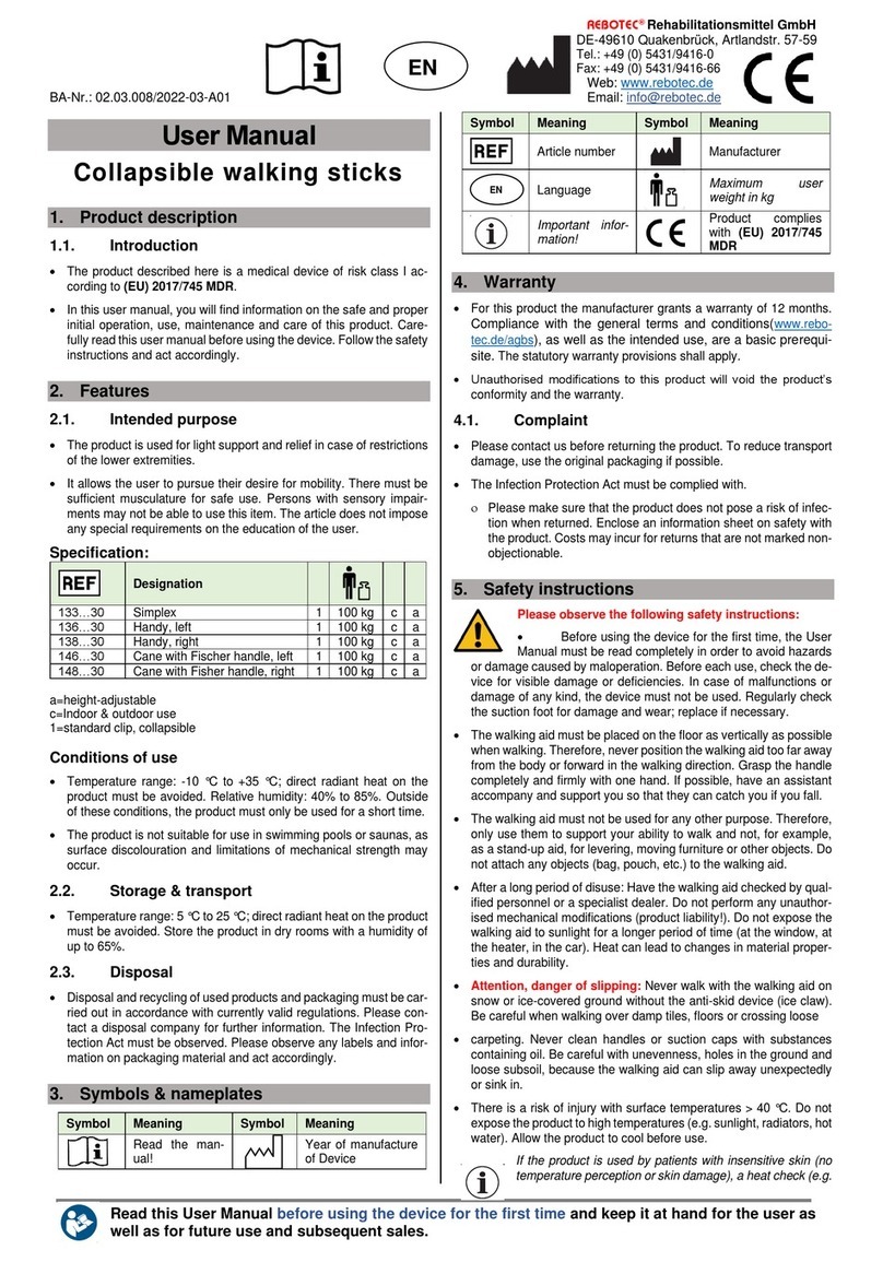 Rebotec 133 30 Series user manual