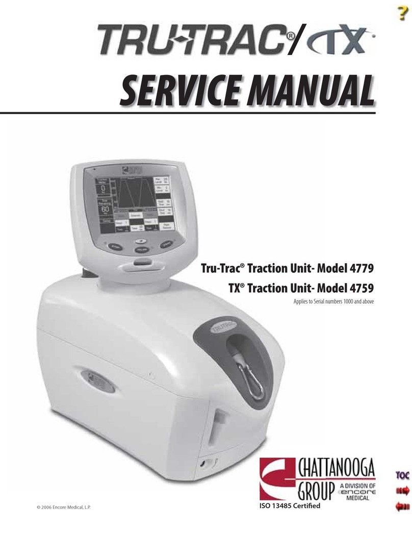 Encore Medical Chattanooga Tru-Trac Model 4779 Service manual