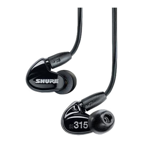 Shure SE315 manual