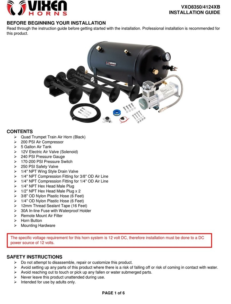 Vixen Horns VXO8350/4124XB installation guide