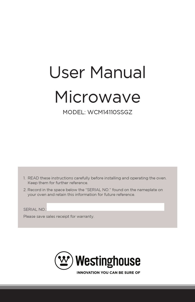 Westinghouse WCM14110SSGZ user manual