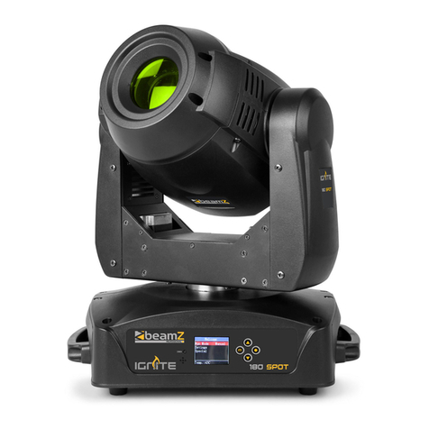 Beamz IGNITE180 Beam LED instruction manual