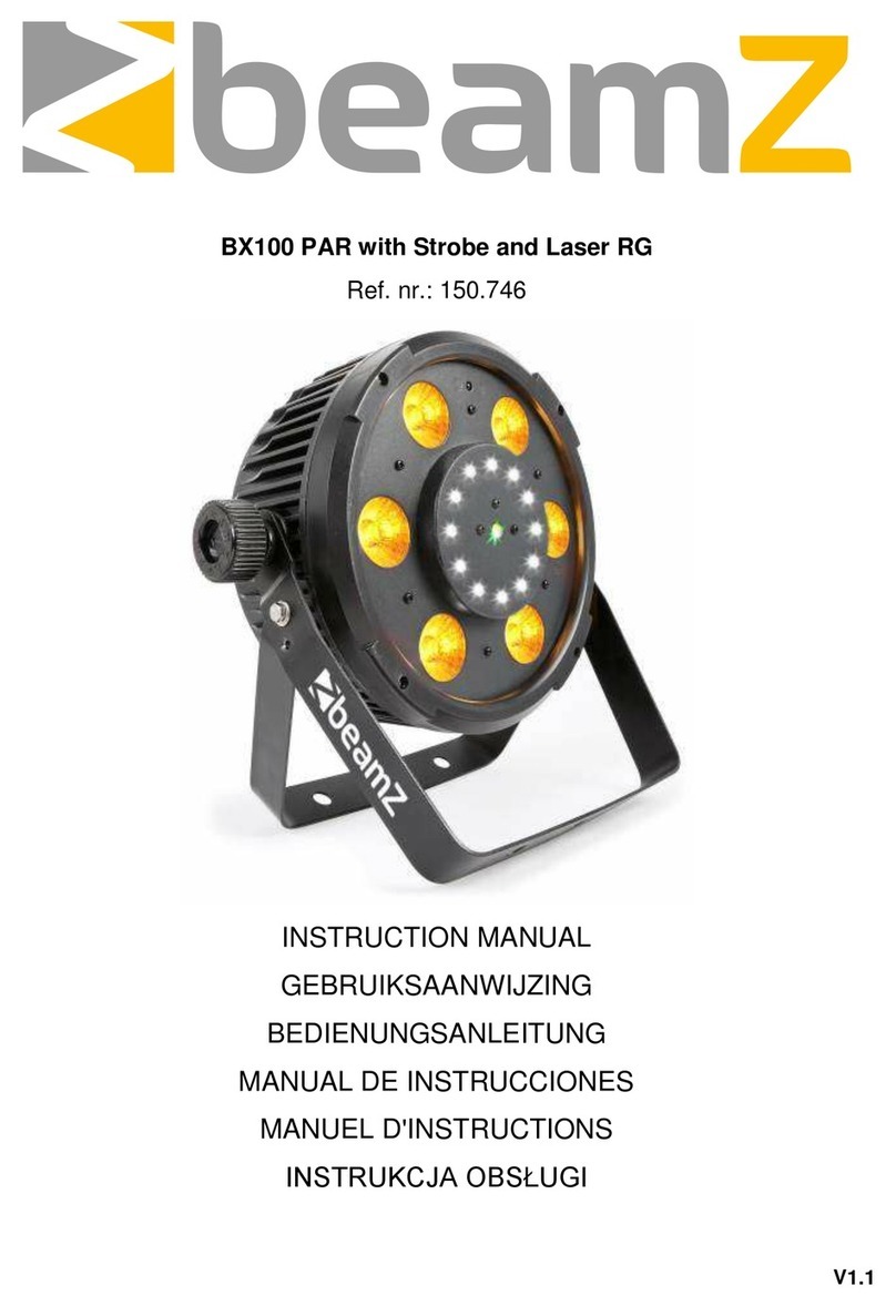 Beamz BX100 instruction manual