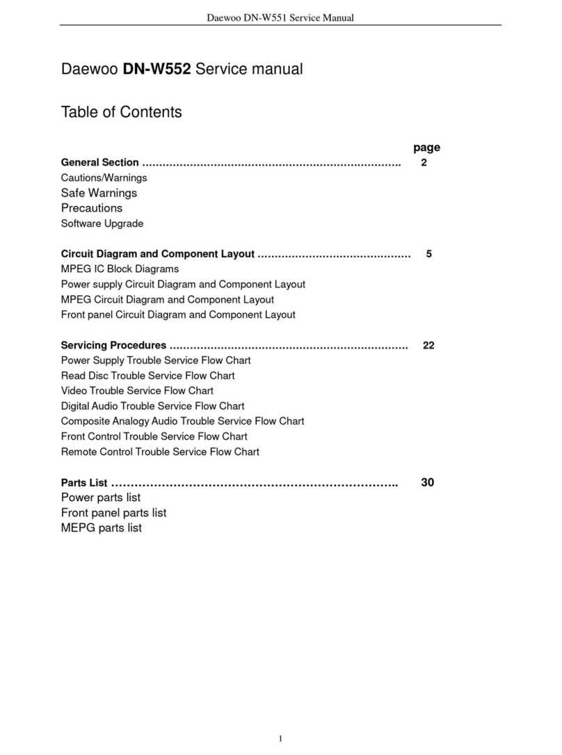Daewoo DN-W552 User manual