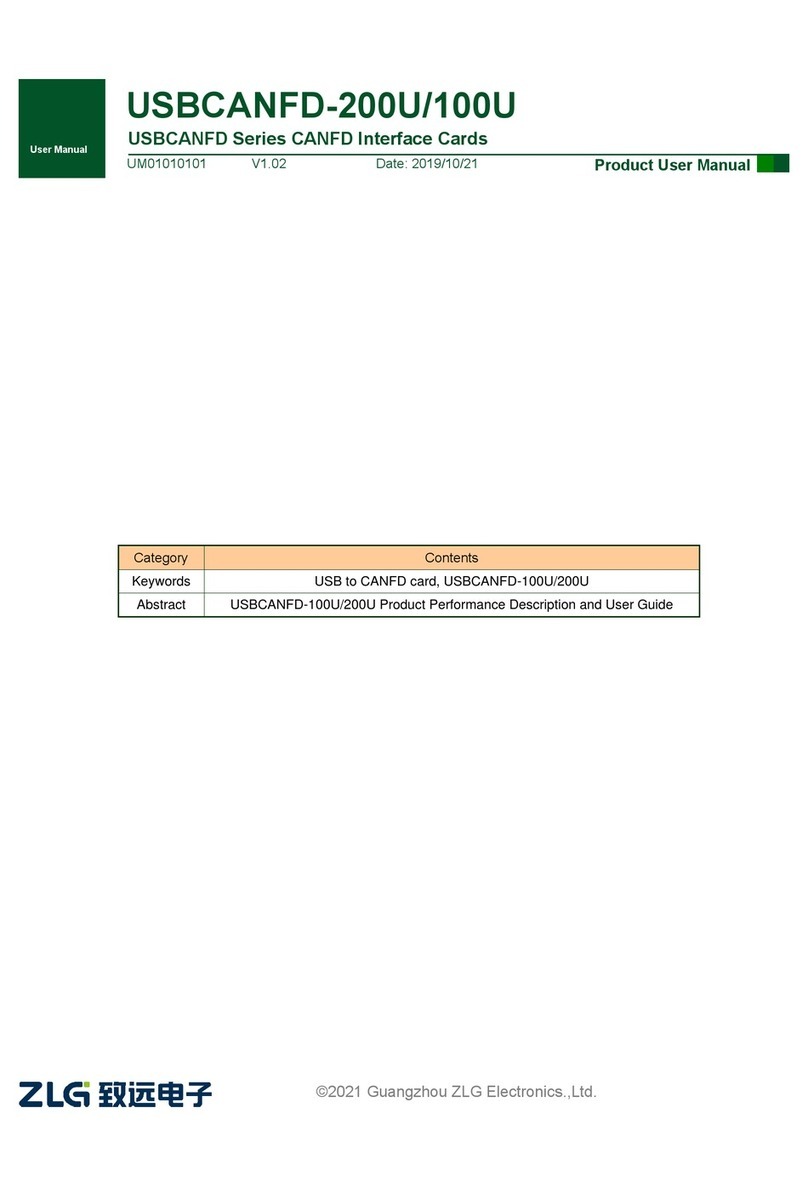 ZLG USBCANFD Series Product user manual
