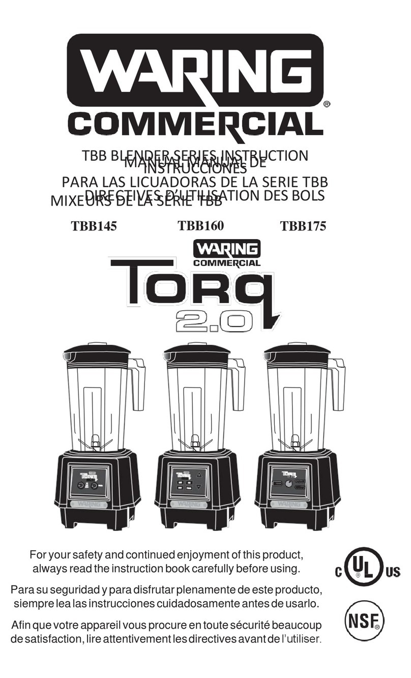 Waring Torq 2.0 TBB160 instructions