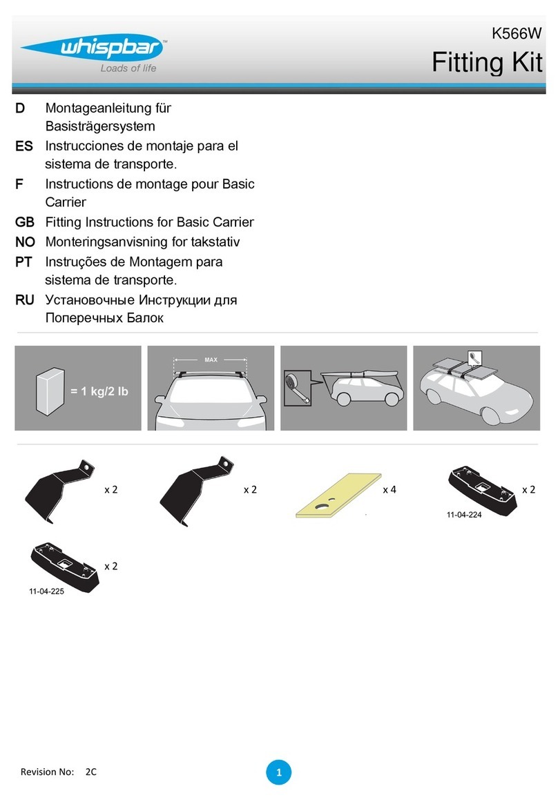 Whispbar K566W Operation and installation manual