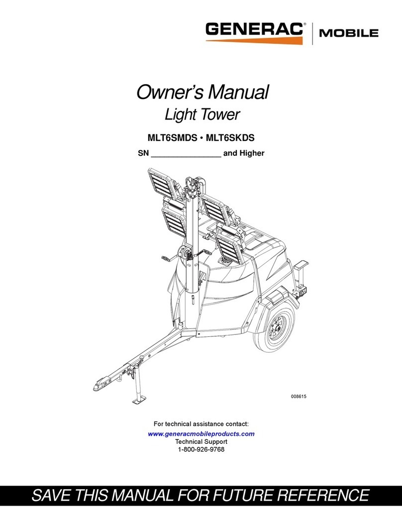 Generac Mobile MLT6SMDS owner's manual