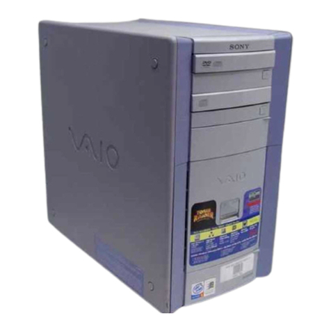 Sony PCV-RX360DS - Vaio Digital Studio Desktop... User manual