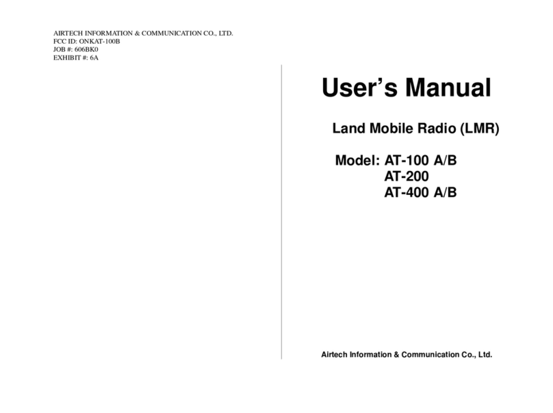AirTech AT-100 A User manual