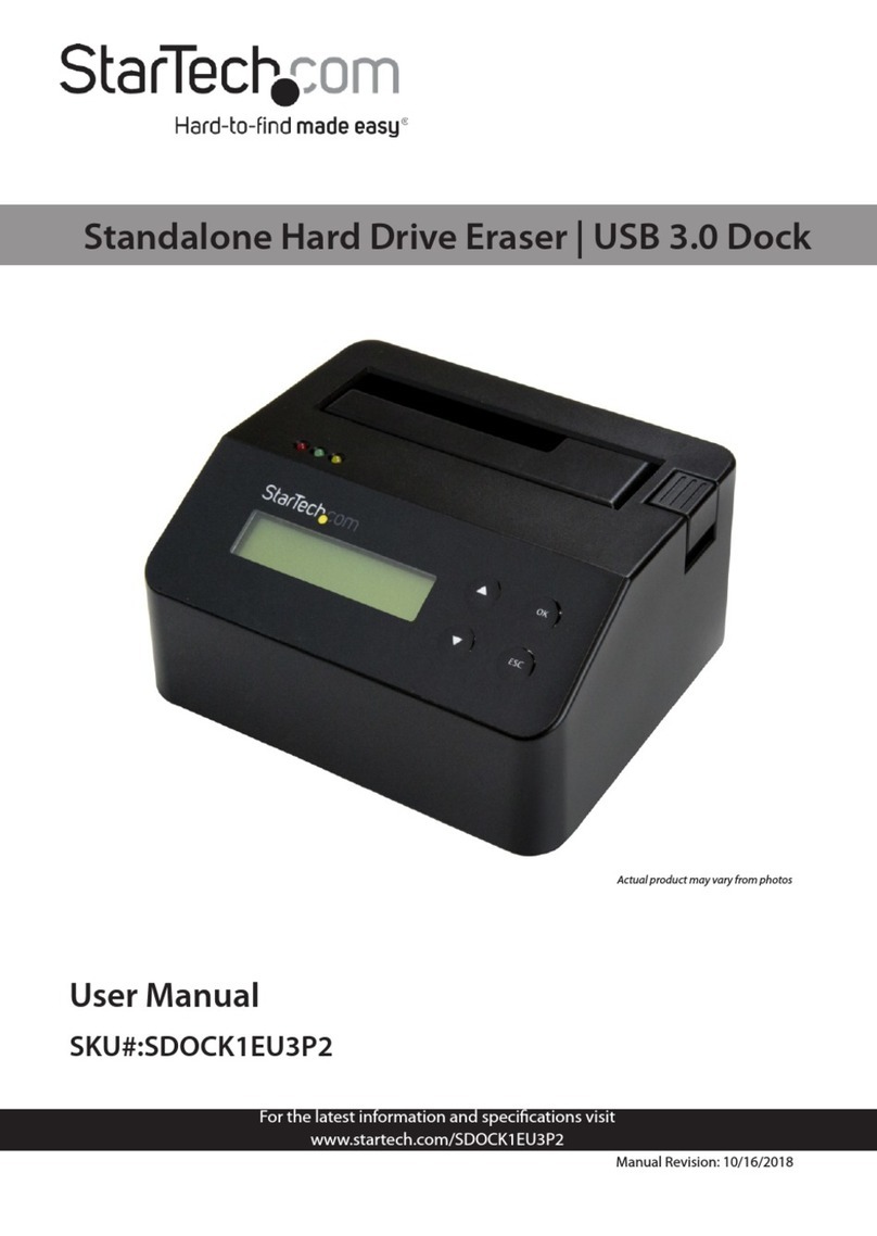 StarTech.com 8STSDOCK1EU3P2 User manual