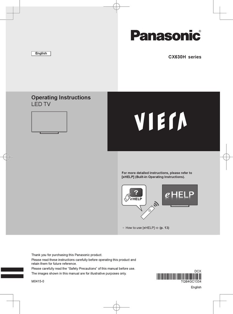 Panasonic CX630H Series User manual