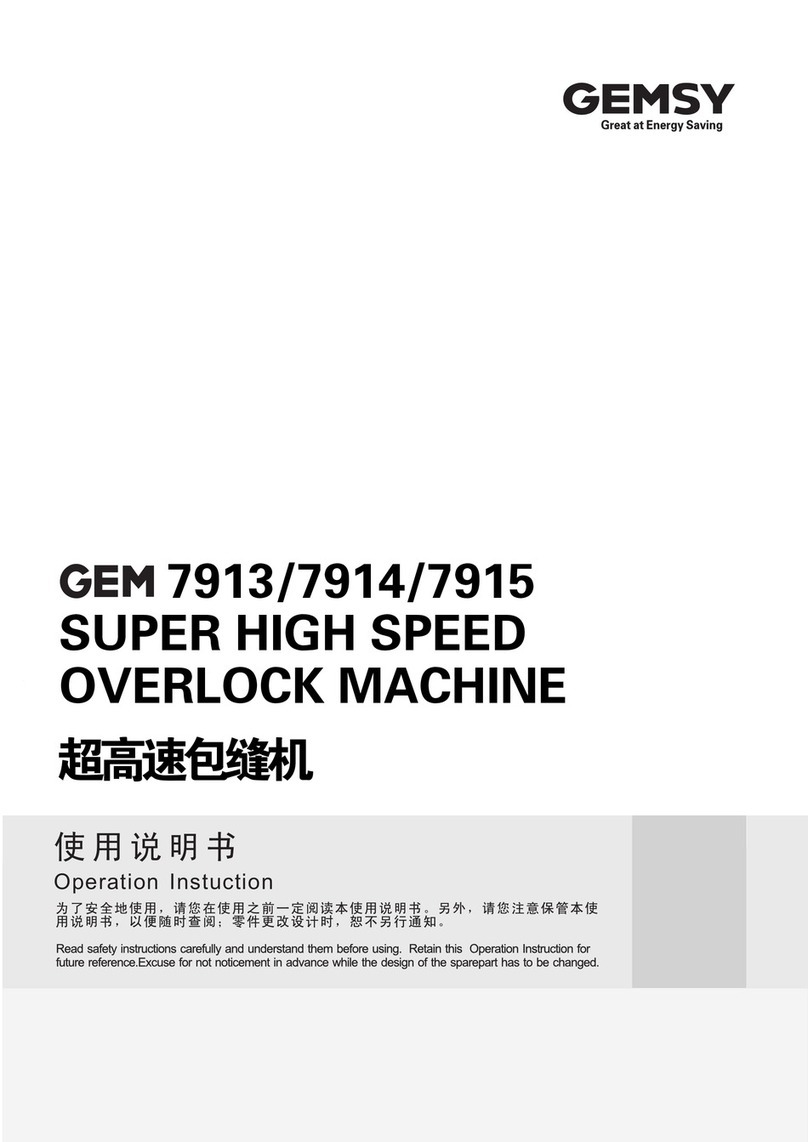 Gemsy GEM 7913 Operation instructions
