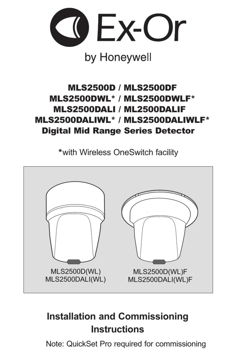 Honeywell Ex-Or MLS2500D Installation and operation manual