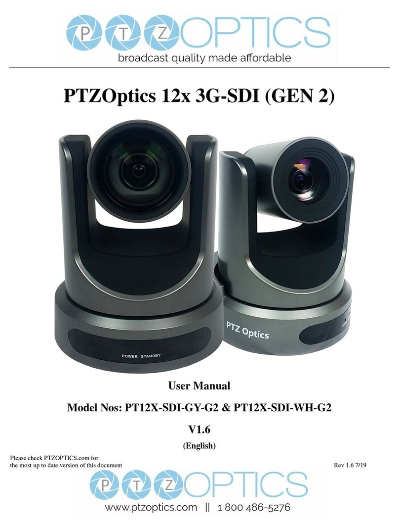 PTZOptics PT12X-SDI-GY-G2 User manual