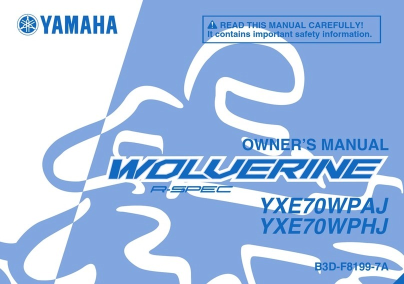 Yamaha WOLVERINE R-SPEC YXE70WPAJ User manual