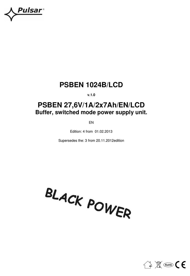 Pulsar Black Power PSBEN 1024B/LCD User manual