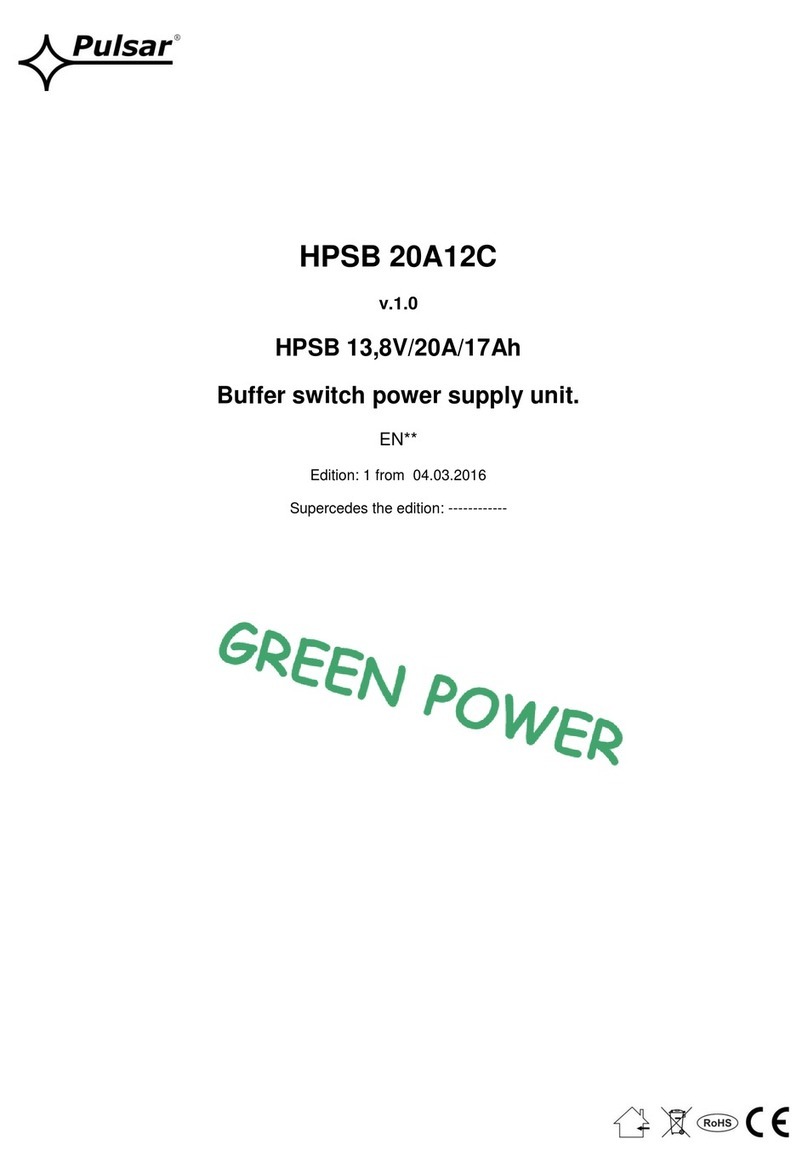 Pulsar Green Power HPSB 20A12C manual