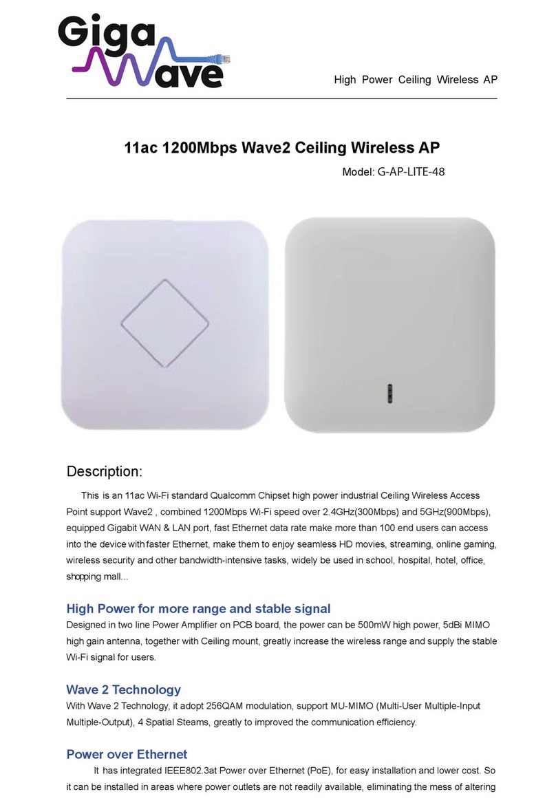 Gigawave G-AP-LITE-48 instructions