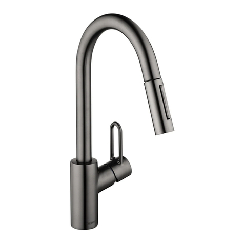 Hans Grohe Talis Loop 2-Jet 04704 5 Series Installation/User Instructions/Warranty