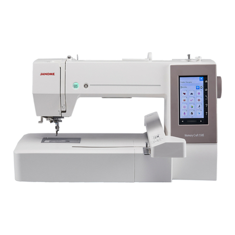 Janome Memory Craft 550E User manual