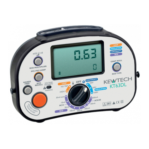 Kewtech KT63DL User manual