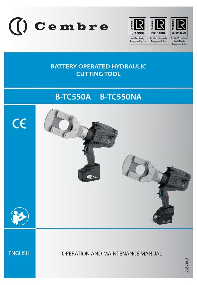 Cembre B-TC550NA User manual