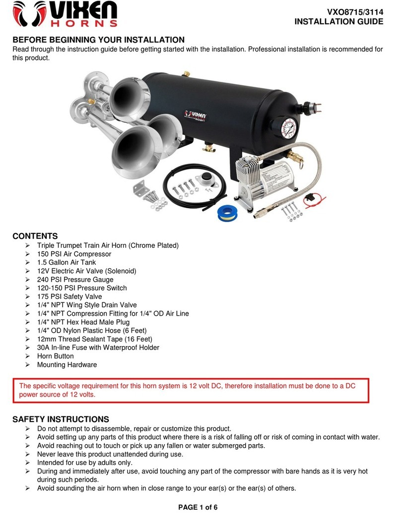 Vixen Horns VXO8715 installation guide