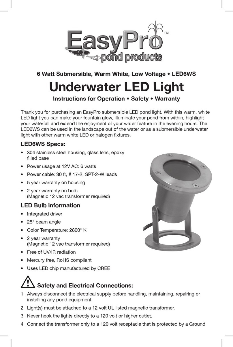 EasyPro LED6WS Instructions for operation