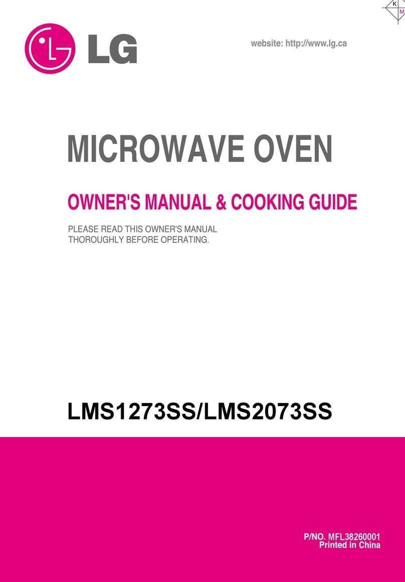 LG LMS1273SS Use and care manual