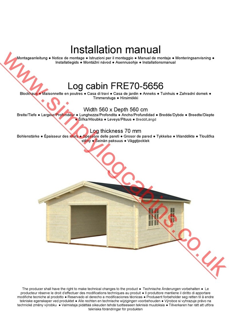 Palmako Roger 27.7m2 User manual